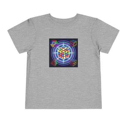 Cosmic Charge - Rubik's Cube Art  Toddler Short Sleeve T-Shirt