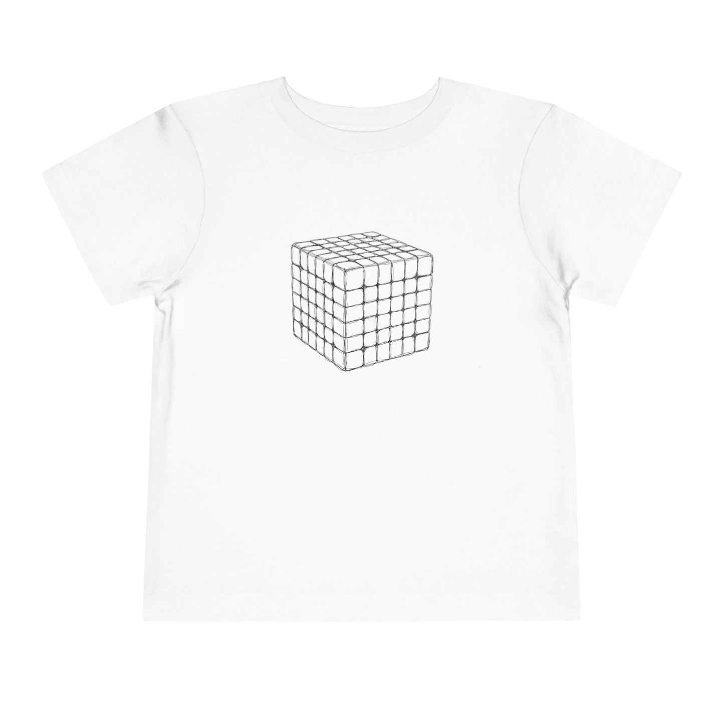 6x6 Doodle - Rubik's Cube Art  Toddler Short Sleeve T-Shirt