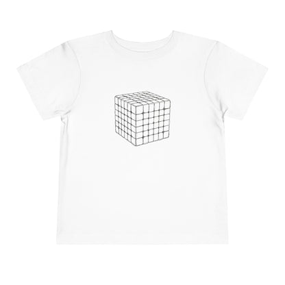 6x6 Doodle - Rubik's Cube Art  Toddler Short Sleeve T-Shirt