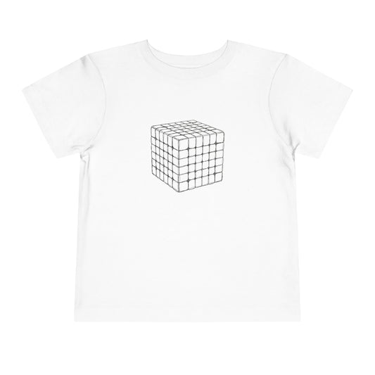 6x6 Doodle - Rubik's Cube Art  Toddler Short Sleeve T-Shirt