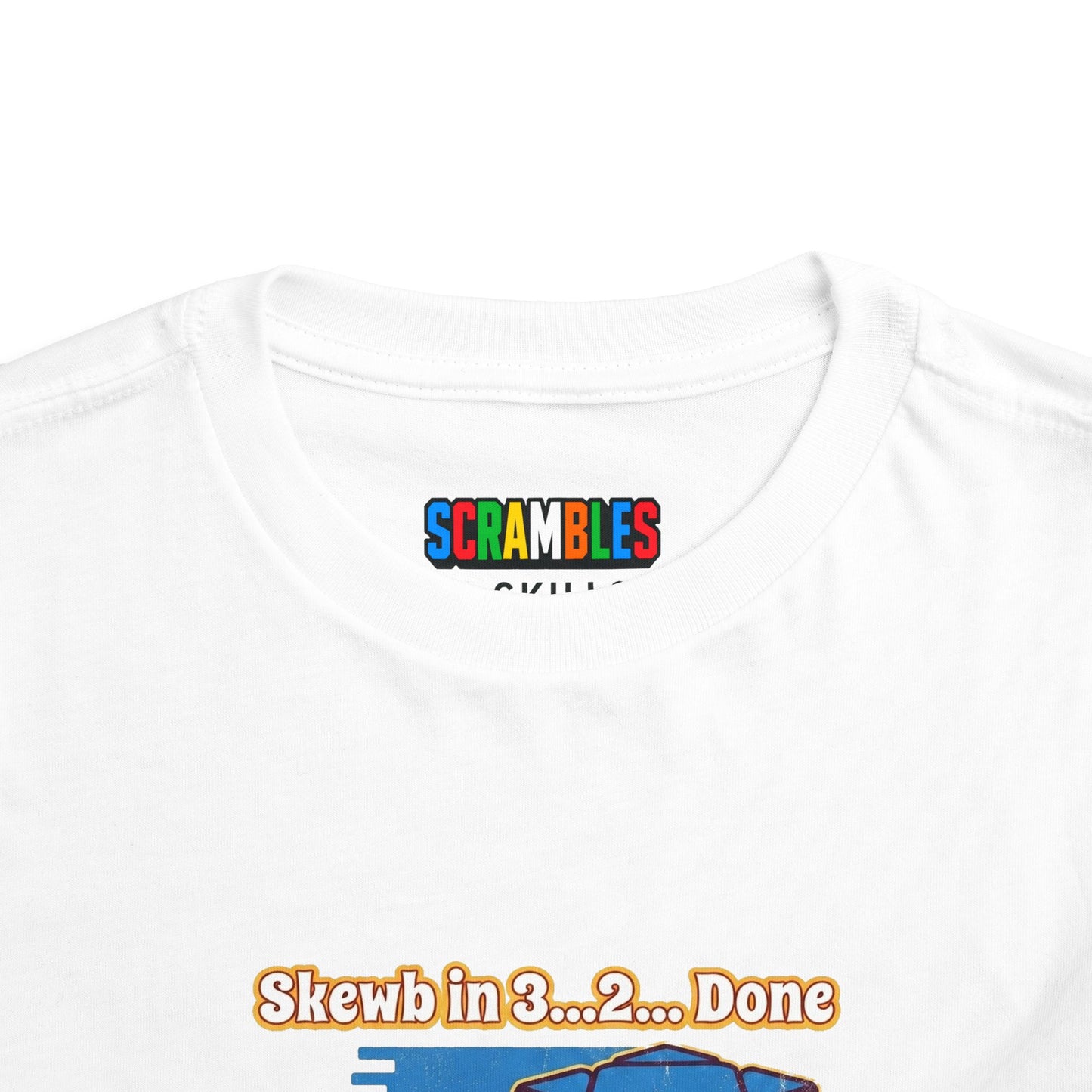 Skewb Done Rubiks Cube Art Toddler Short Sleeve T-Shirt