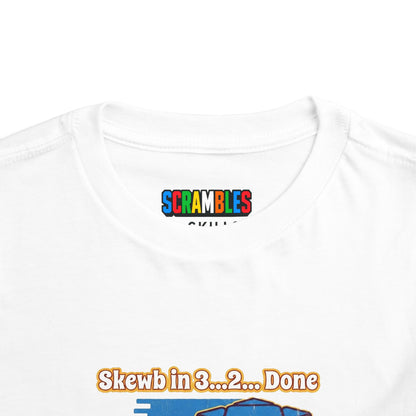 Skewb Done Rubiks Cube Art Toddler Short Sleeve T-Shirt