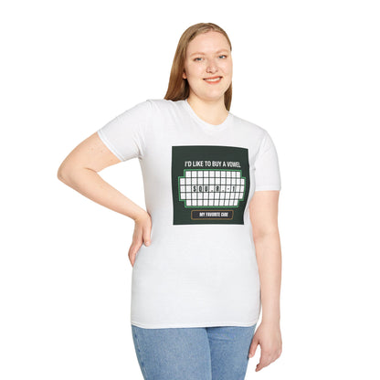 Square-1 - Vowel Unisex Graphic Softstyle T-Shirt