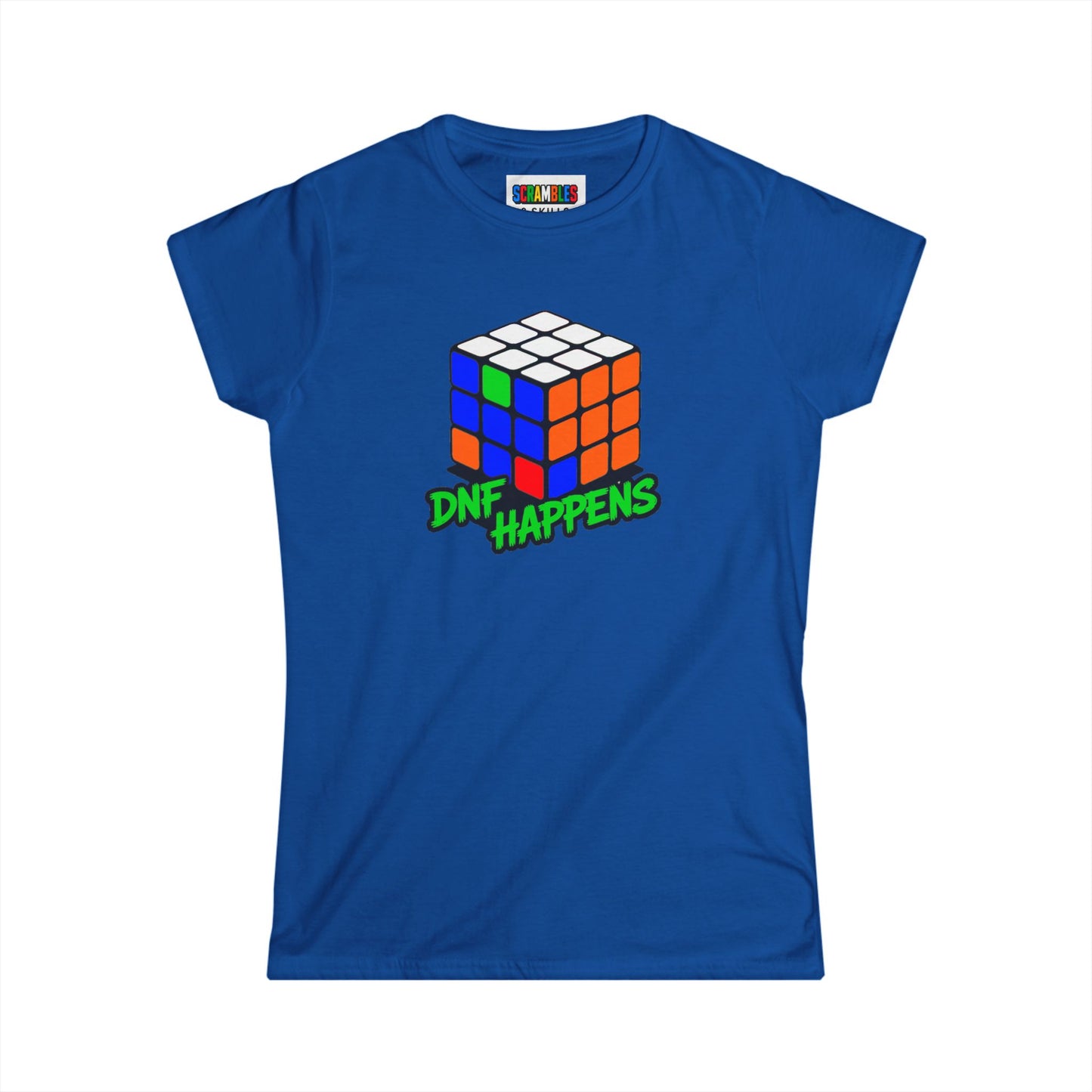 DNF Happens - Rubiks Cube Women's Softstyle T-Shirt