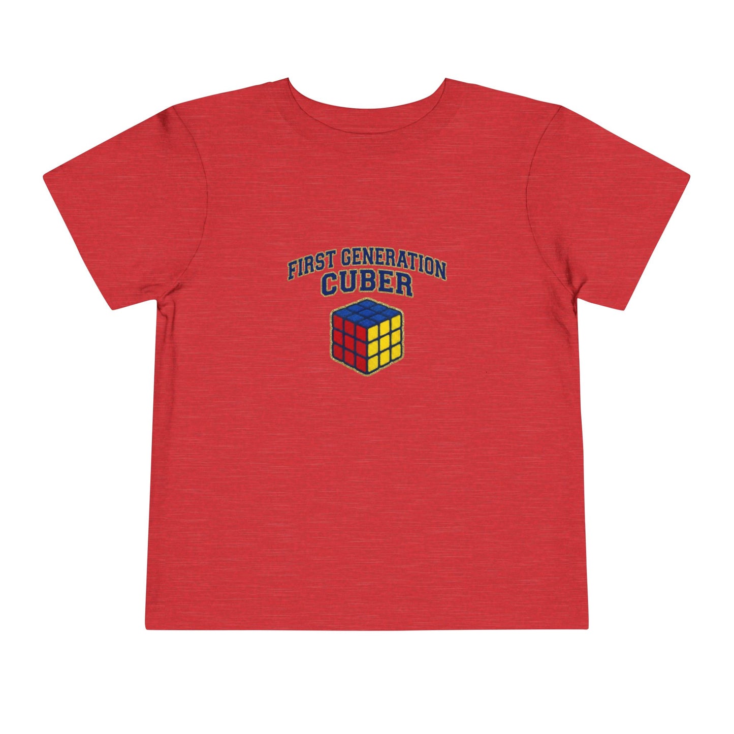 First Generation Cuber Rubiks Cube Art Toddler Short Sleeve T-Shirt
