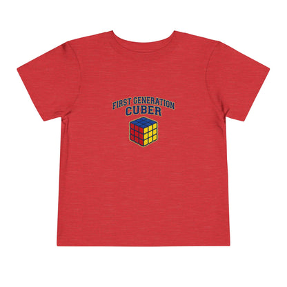 First Generation Cuber Rubiks Cube Art Toddler Short Sleeve T-Shirt