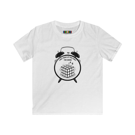 Wake Up  - Rubik's Cube Art Kids Softstyle Tee