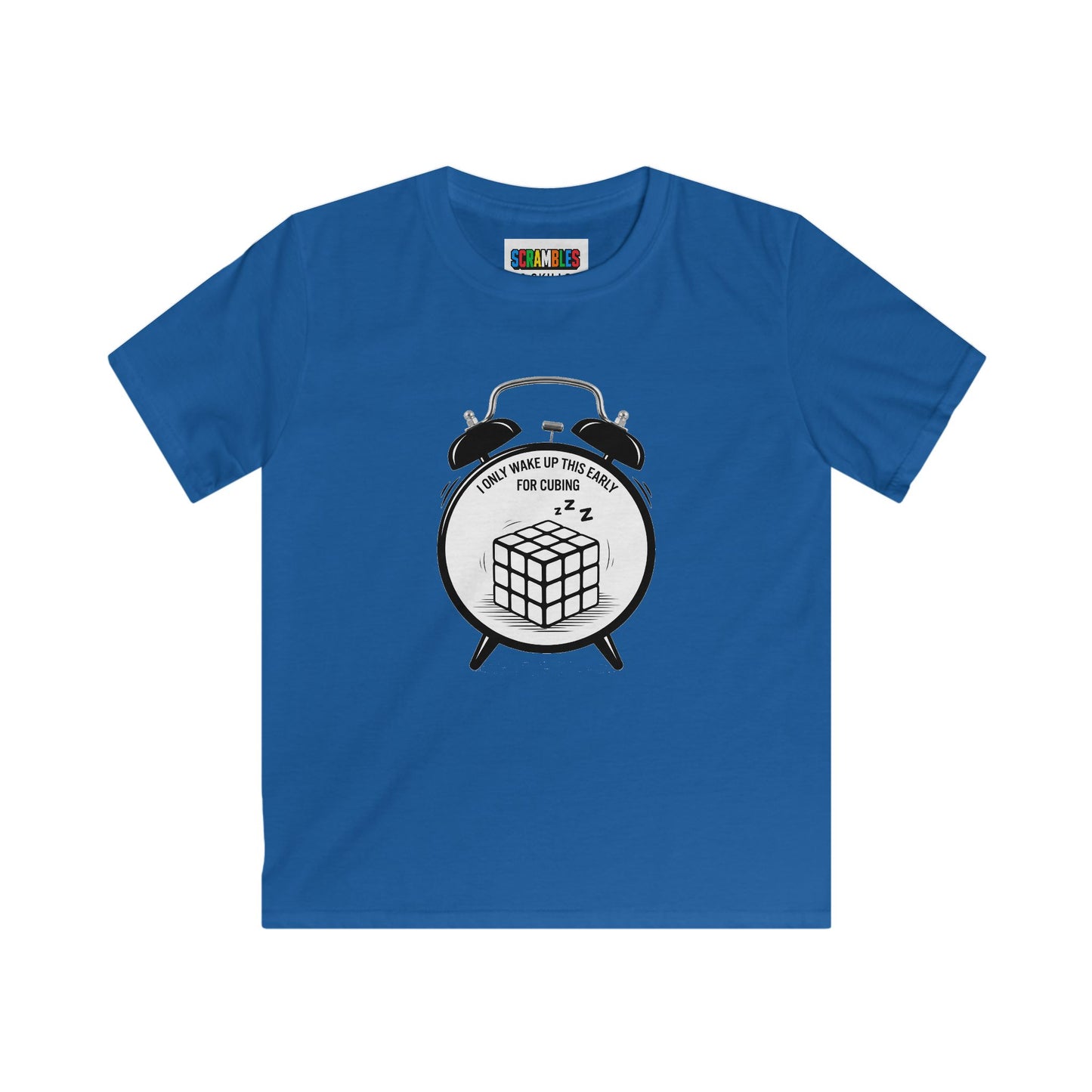 Wake Up  - Rubik's Cube Art Kids Softstyle Tee