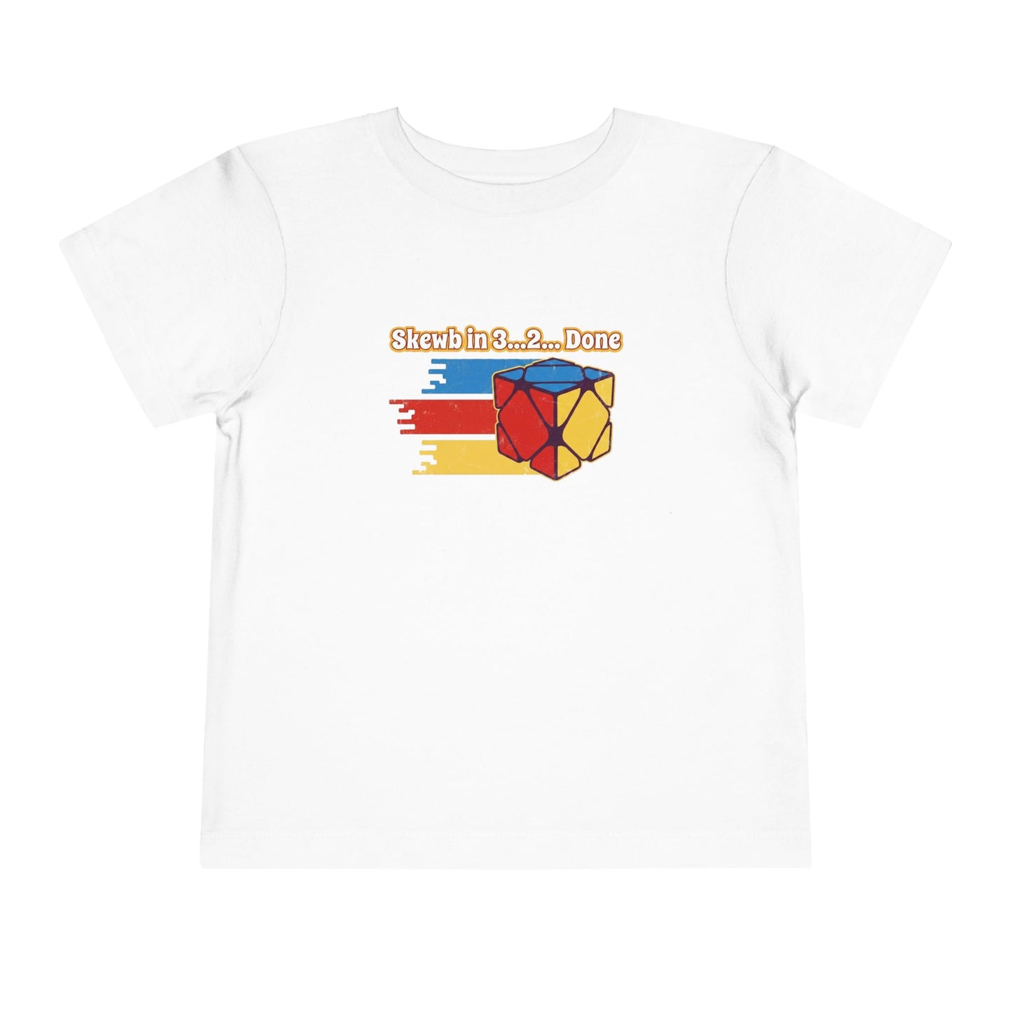 Skewb Done Rubiks Cube Art Toddler Short Sleeve T-Shirt