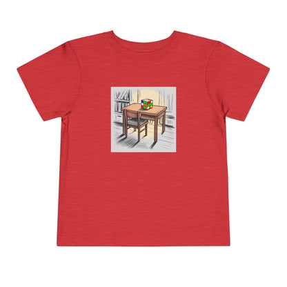 Late Night - Rubik's Cube Art  Toddler Short Sleeve T-Shirt