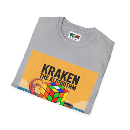Kraken The Algorithim - Rubiks Cube Unisex Graphic Softstyle T-Shirt