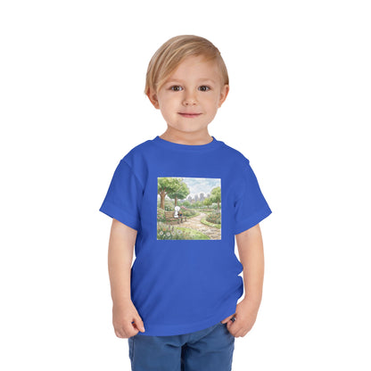 City Park - Rubik's Cube Art  Watercolor Toddler Short Sleeve T-Shirt