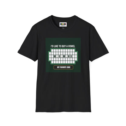 Megaminx Vowel - Rubik's Cube Art Unisex Graphic Softstyle T-Shirt