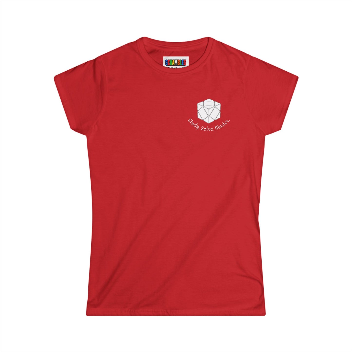 Skewb Doodle (subtle) Women's Softstyle T-Shirt