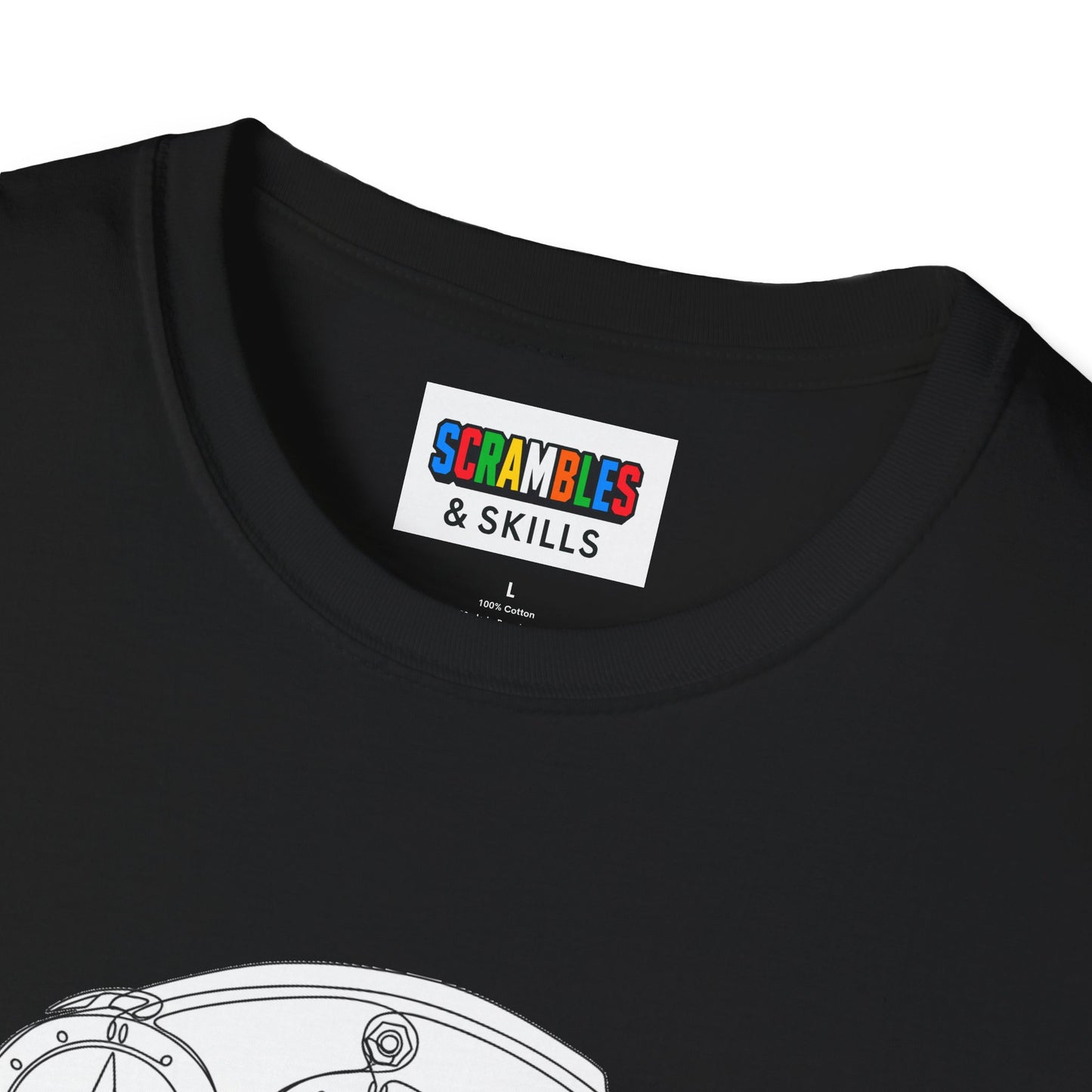 Clock Doodle Unisex Graphic Softstyle T-Shirt