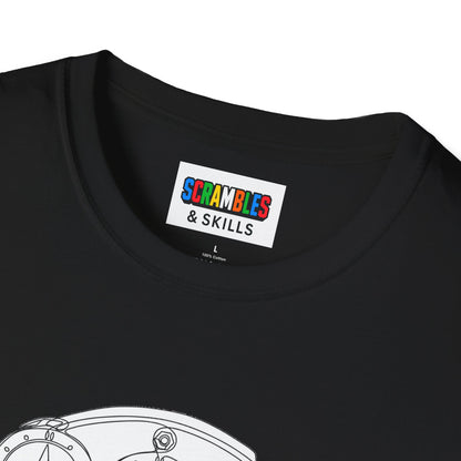 Clock Doodle Unisex Graphic Softstyle T-Shirt