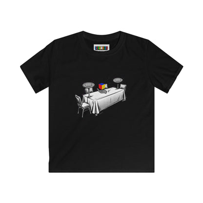 3x3 One-Handed Comp Day - Rubik's Cube Art Kids Softstyle Tee