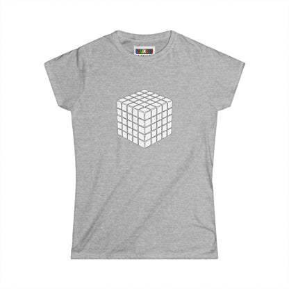 5x5 Doodle - Rubik's Cube Art  Women's Softstyle T-Shirt