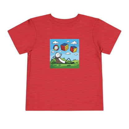 Daydream Solves - Rubik's Cube Art  Toddler Short Sleeve T-Shirt