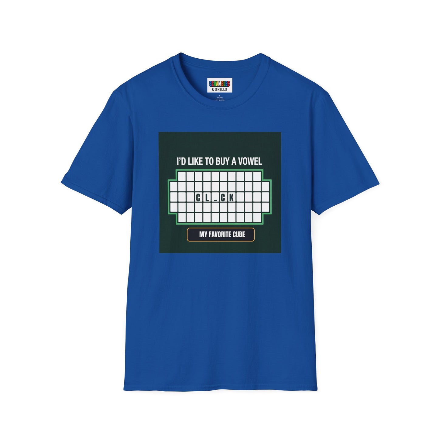 Clock - Vowel Unisex Graphic Softstyle T-Shirt