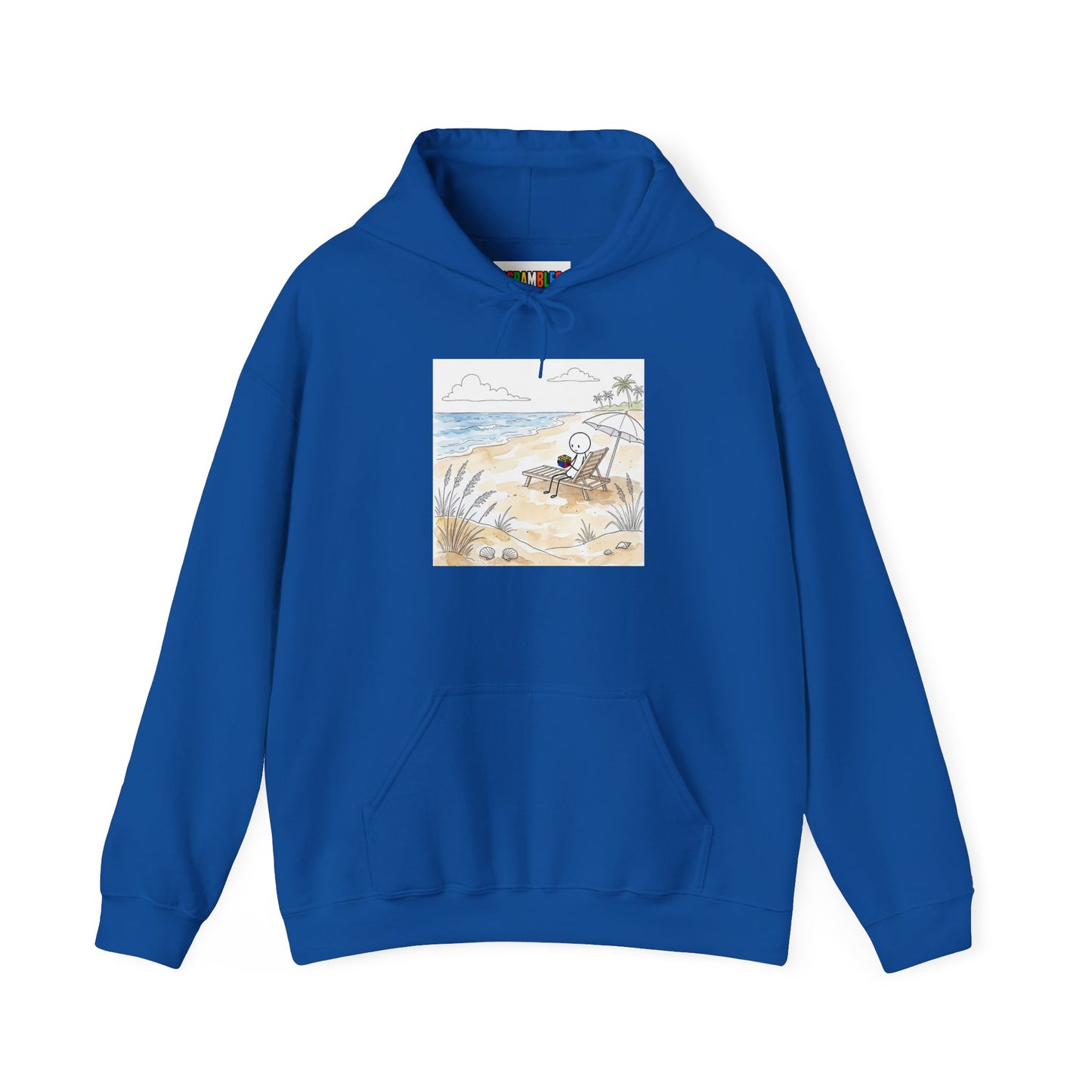 Beach Watercolor Unisex Heavy Blend™ Hooded Sweatshirt