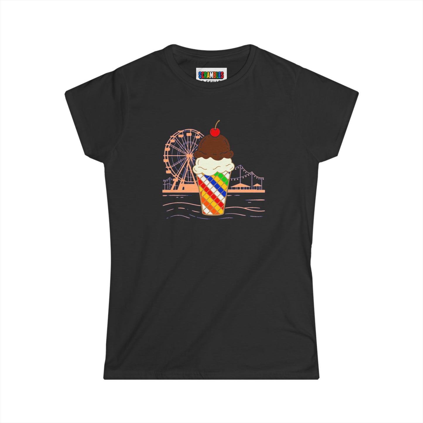 Rubik's Cube Shirt - Sweet Solves Women's Softstyle T-Shirt| Fun Cubing Tee