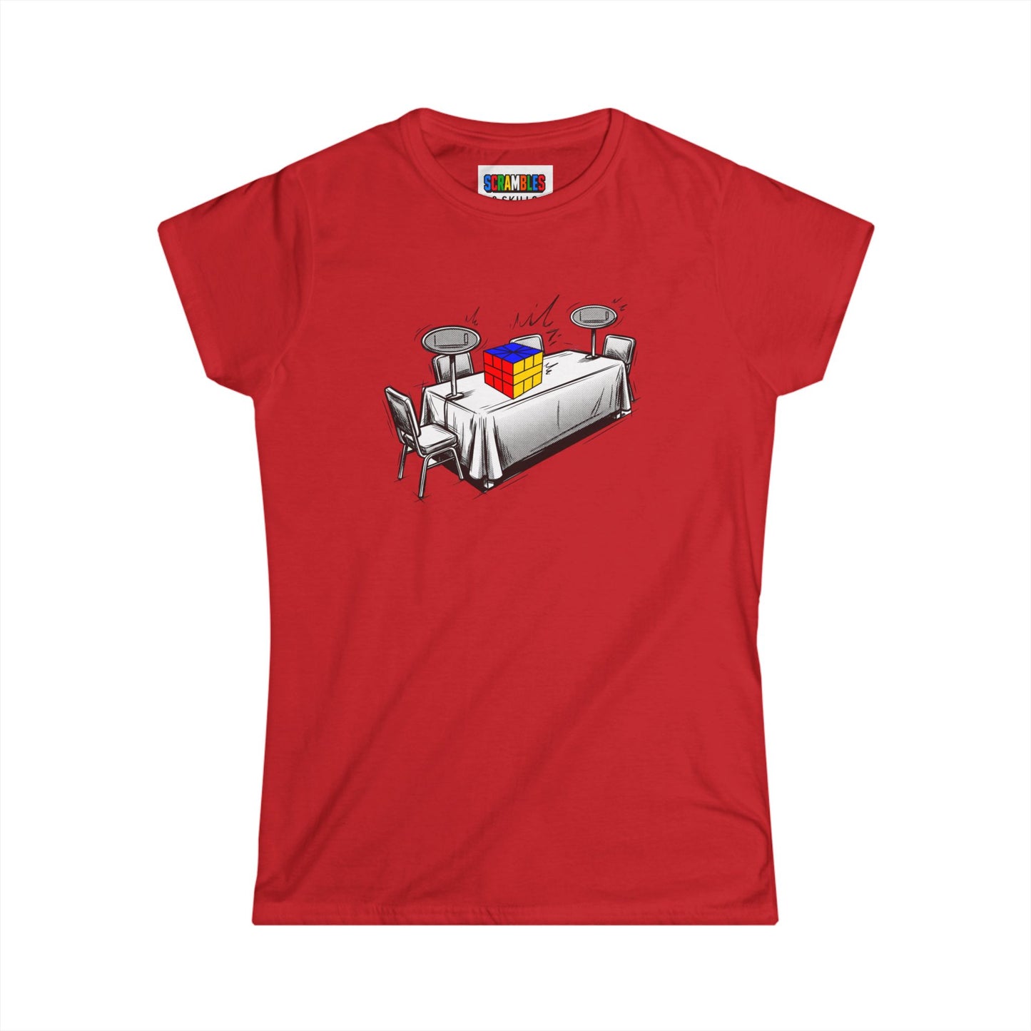 Square 1 Comp Day - Rubik's Cube Art  Women's Softstyle T-Shirt