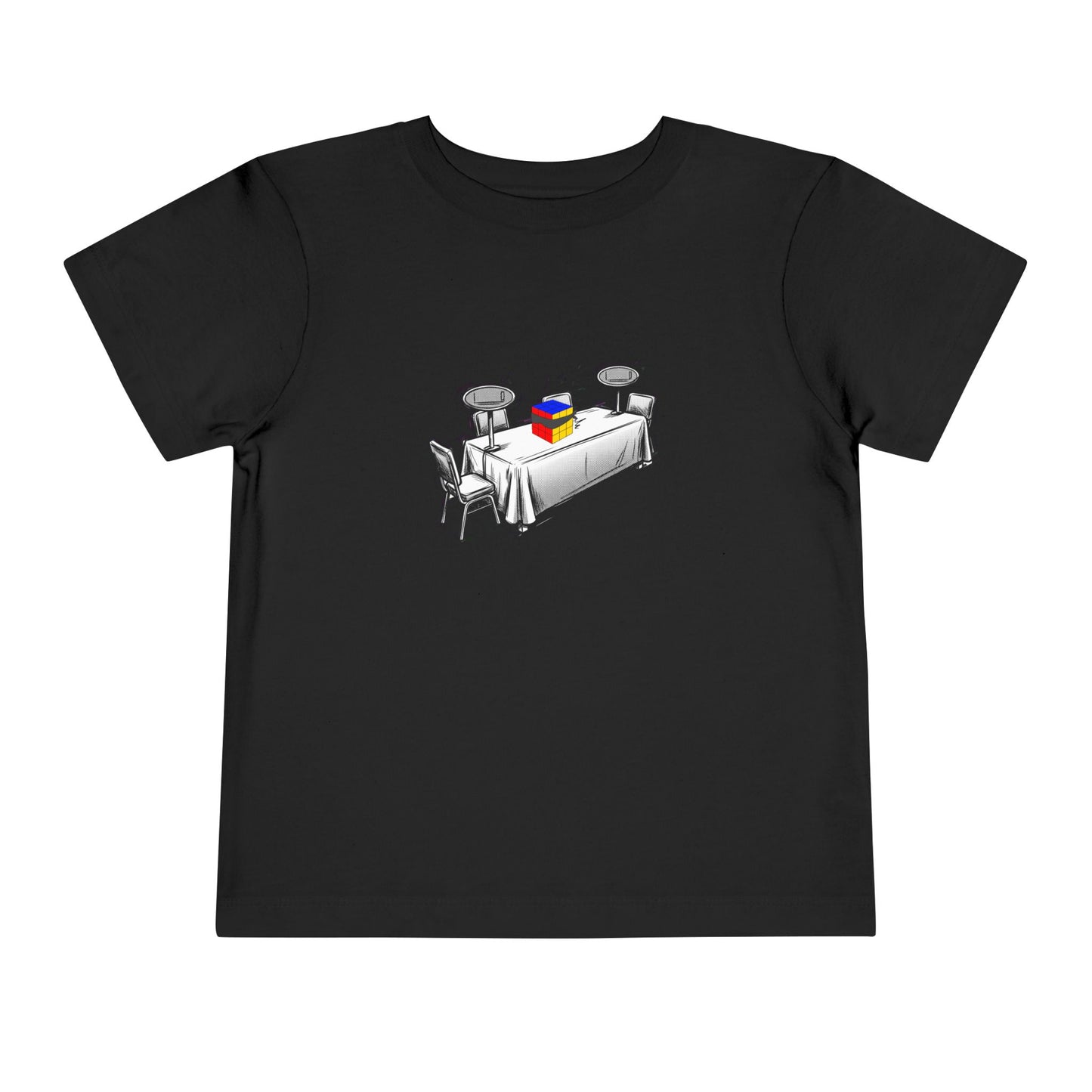 3x3 Blind Comp Day - Rubik's Cube Art  Toddler Short Sleeve T-Shirt