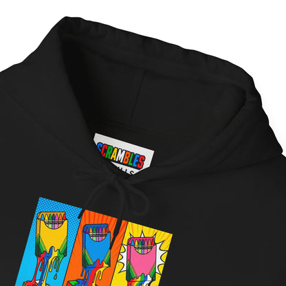 Rubik's Cube Shirt - Color Melt Unisex Heavy Blend™ Hooded Sweatshirt| Fun Cubing Shirt