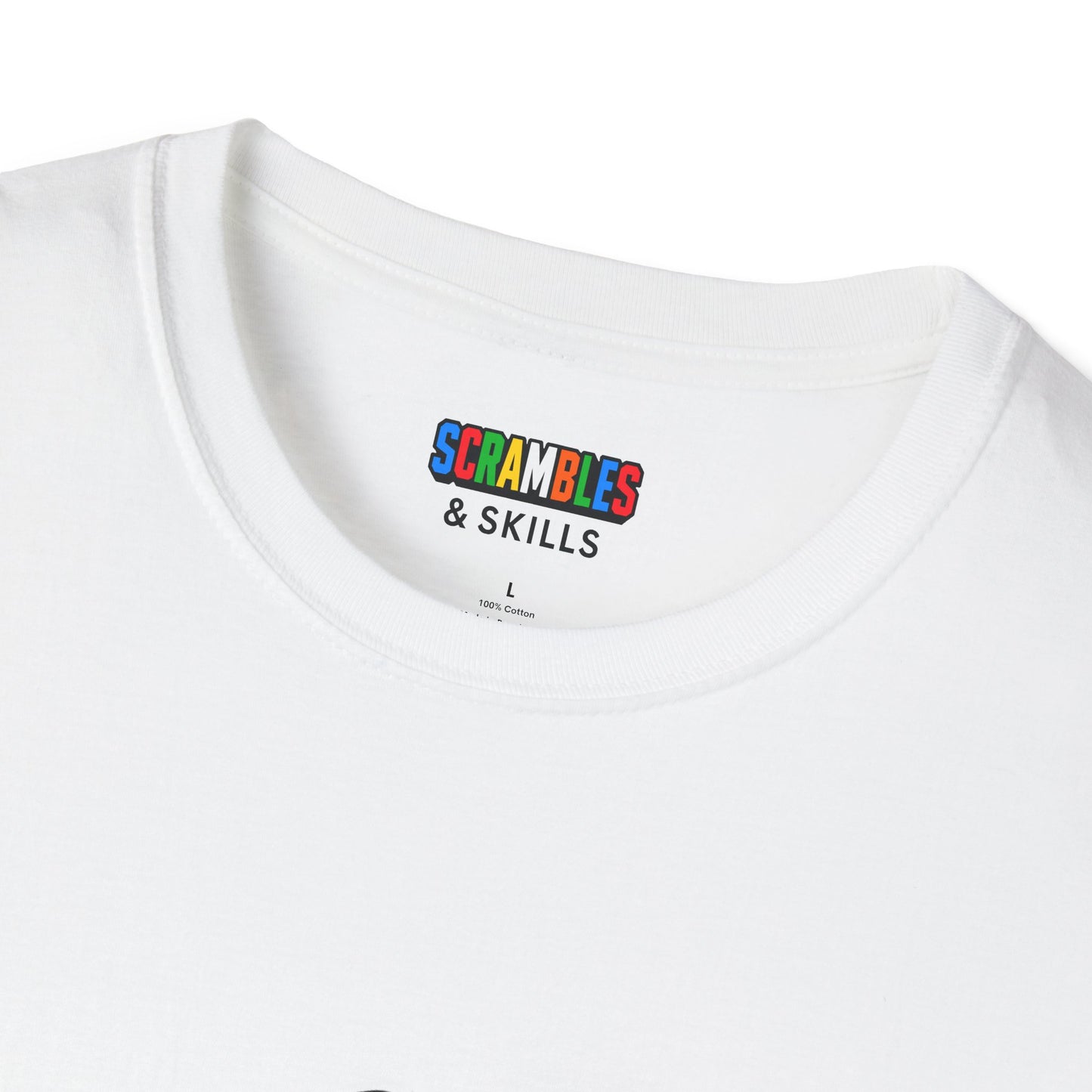 Skewb Doodle Unisex Graphic Softstyle T-Shirt