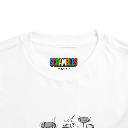 Clock Comp Day - Rubik's Cube Art  Toddler Short Sleeve T-Shirt