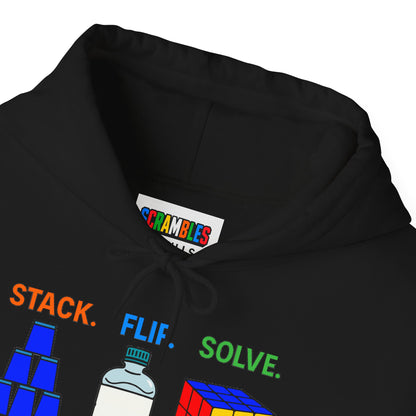 Flip Stack Solve Repeat Unisex Heavy Blend™ Hooded Sweatshirt