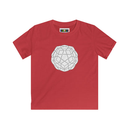 Megaminx Doodle  - Rubik's Cube Art Kids Softstyle Tee
