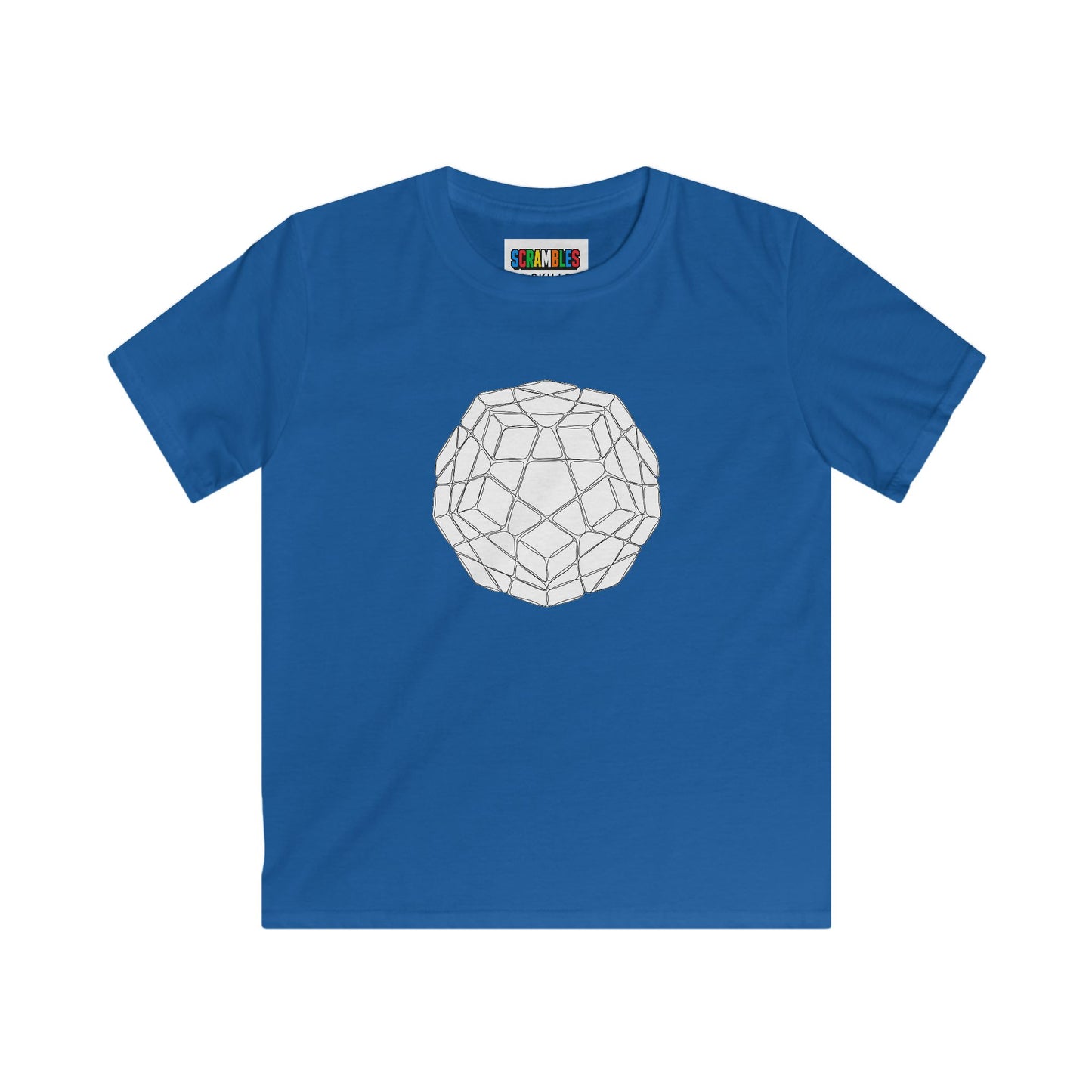 Megaminx Doodle  - Rubik's Cube Art Kids Softstyle Tee