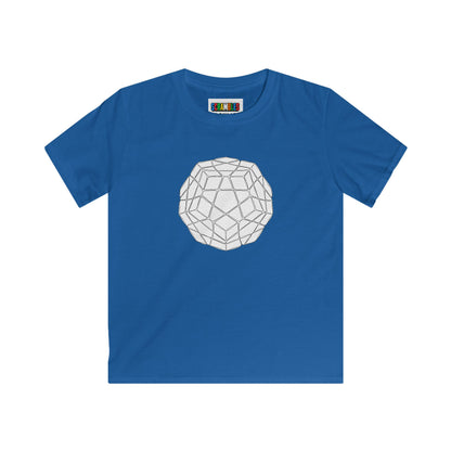 Megaminx Doodle  - Rubik's Cube Art Kids Softstyle Tee