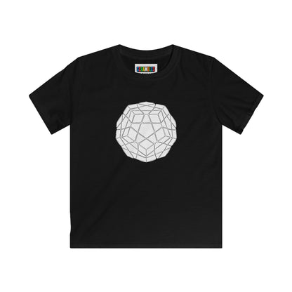 Megaminx Doodle  - Rubik's Cube Art Kids Softstyle Tee