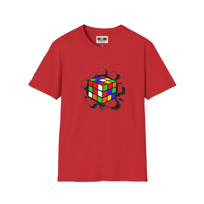 Crashing Out - Rubiks Cube Unisex Graphic Softstyle T-Shirt