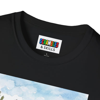 Mountain Watercolor Unisex Graphic Softstyle T-Shirt