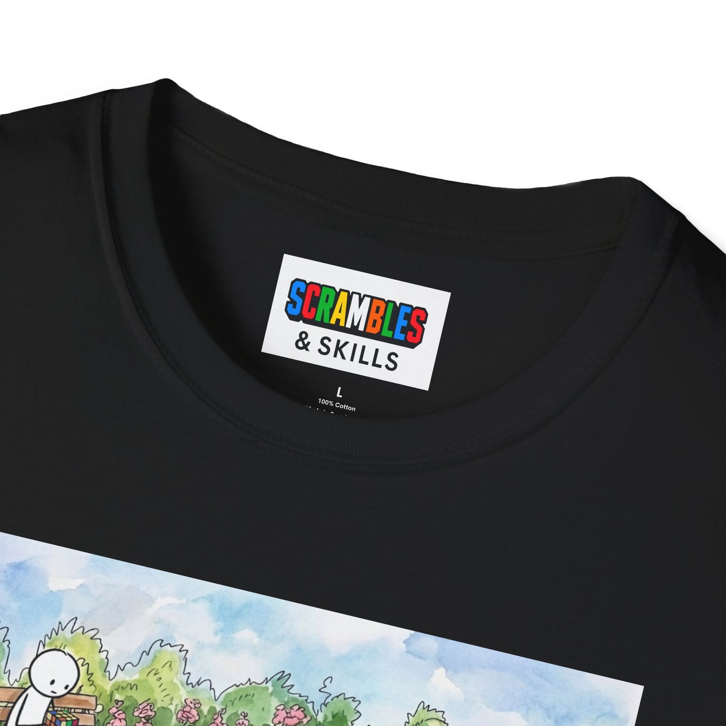 Garden Watercolor Unisex Graphic Softstyle T-Shirt