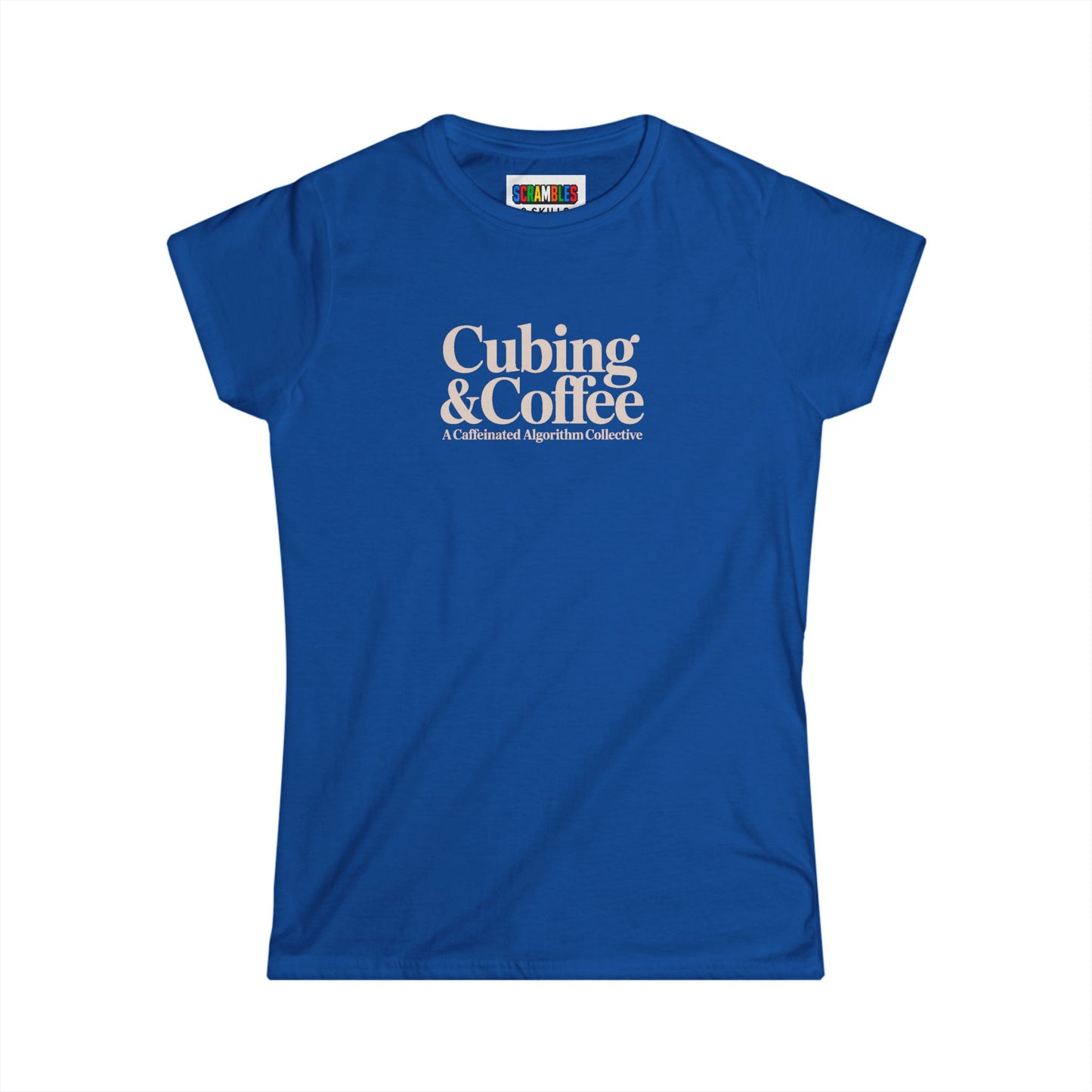 ⚡ Express - Coffee & Cubing Rubik's Cube Art Women's Softstyle T-Shirt