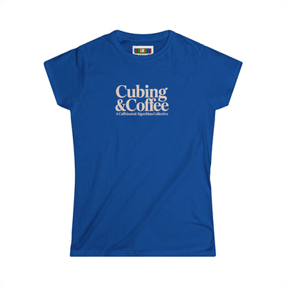 ⚡ Express - Coffee & Cubing Rubik's Cube Art Women's Softstyle T-Shirt