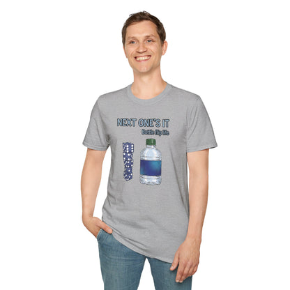 Next One's It Bottle Flip Art Unisex Graphic Softstyle T-Shirt