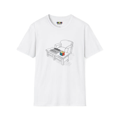 Chess and Checkered Unisex Graphic Softstyle T-Shirt