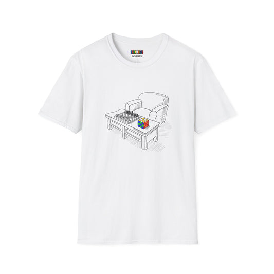 Chess and Checkered Unisex Graphic Softstyle T-Shirt