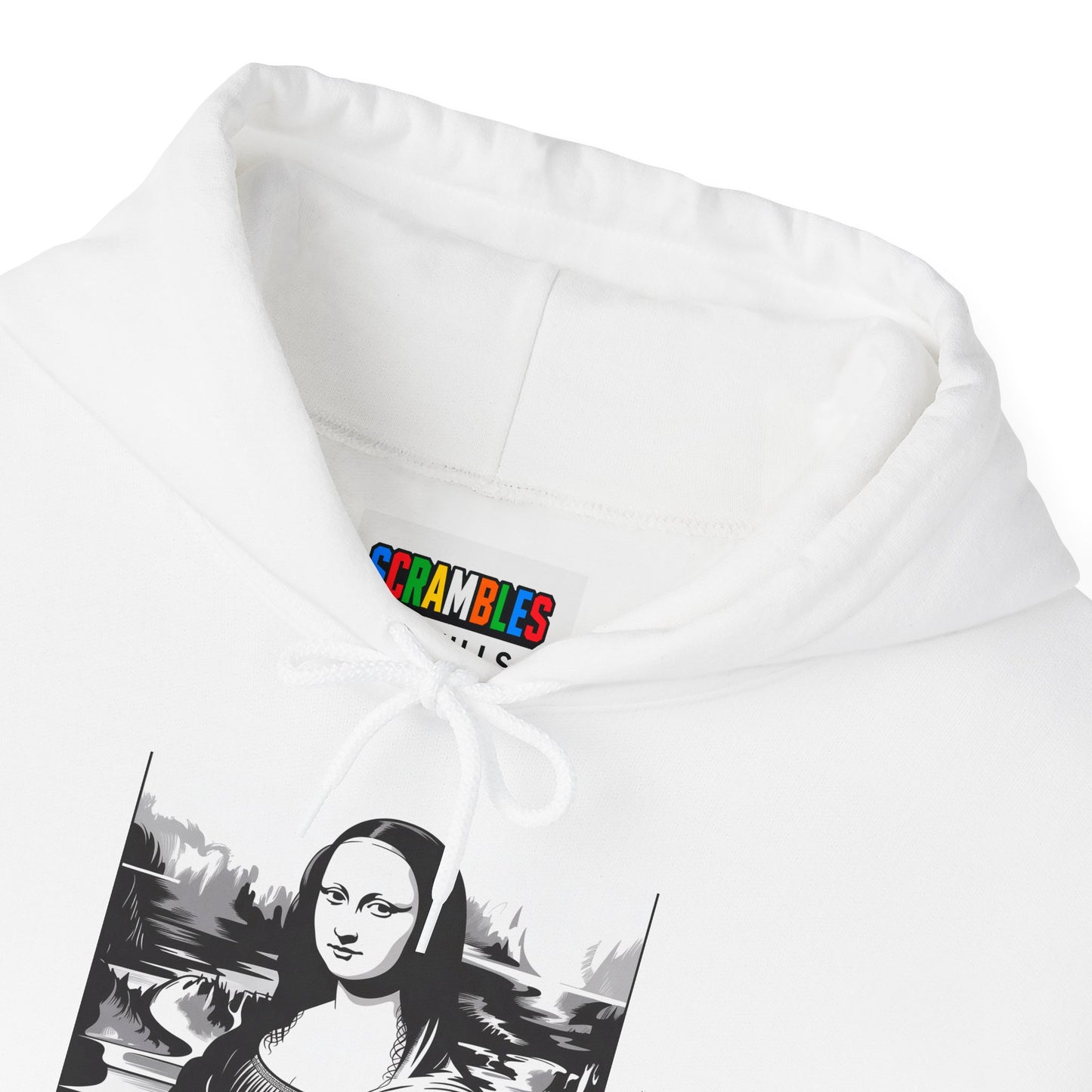 Mona Lisa Art  - Rubik's Cube Art Unisex Heavy Blend™ Hooded Sweatshirt