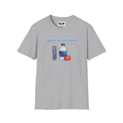 1 - 100 Potential Trick Shot Bottle Flipping Art Unisex Graphic Softstyle T-Shirt