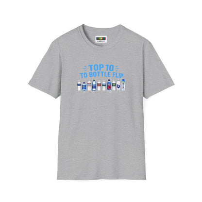 Top 10 to Bottle Flip  Unisex Graphic Softstyle T-Shirt