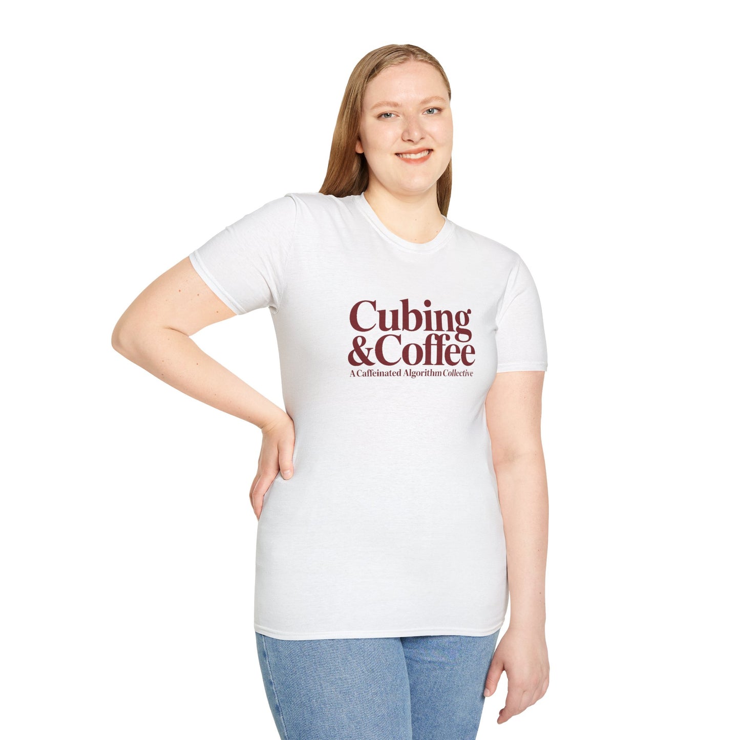 Cubing & Coffee Rubik's Cube Art Unisex Graphic Softstyle T-Shirt