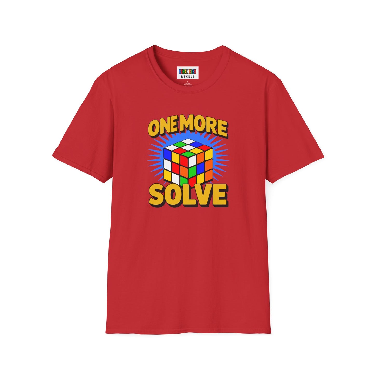 One More Solve - Rubiks Cube Unisex Graphic Softstyle T-Shirt