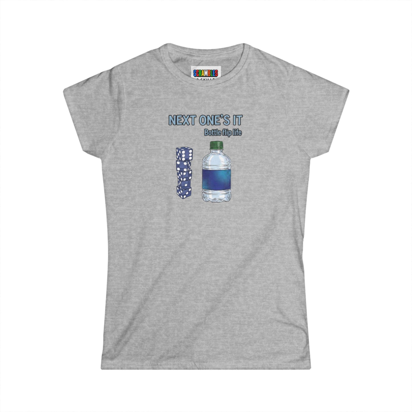 Next One's It Bottle Flip Art Women's Softstyle T-Shirt